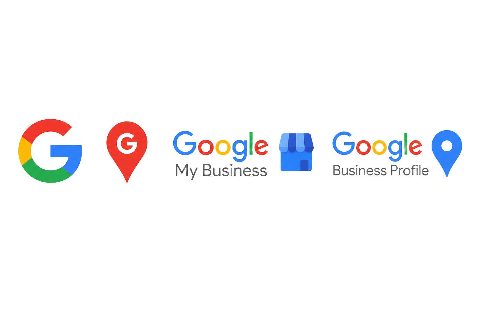 Google, Google Maps, Google My Business and Google Business Profile logos — recovered by GBP Recovery Australia